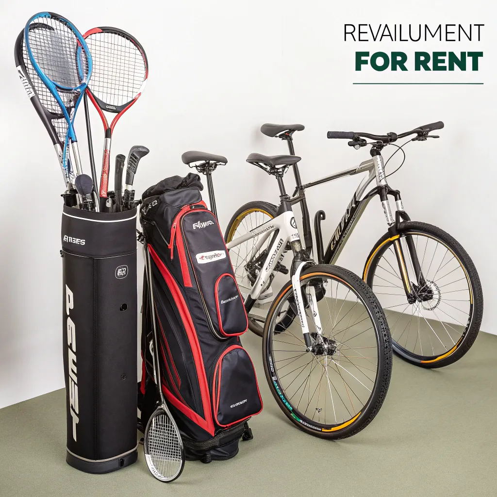 Premium sports equipment available for rent